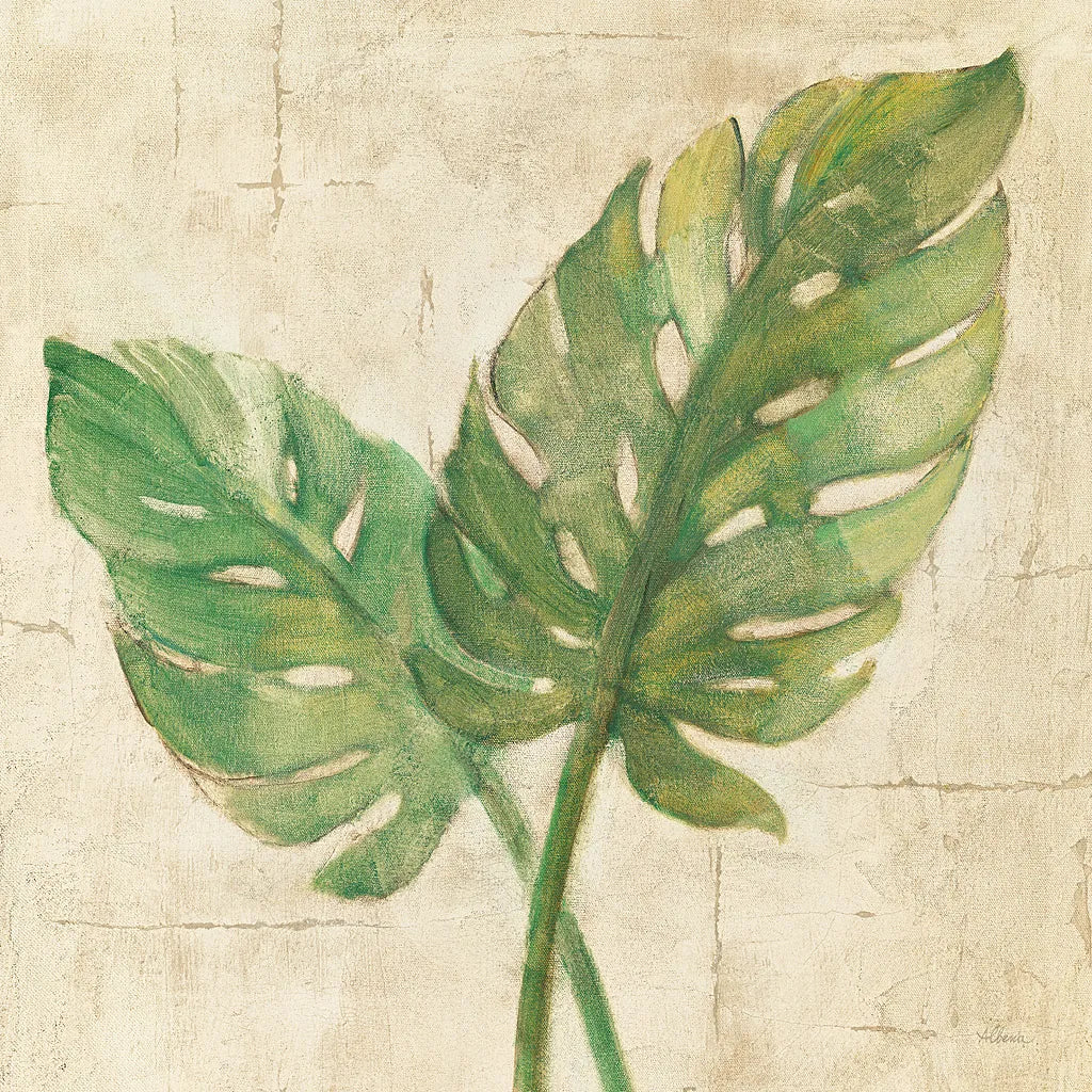 Monstera Leaves Neutral Crop by Albena Hristova. SKU 24274a. Archival Giclee Fine art print for wall decor.