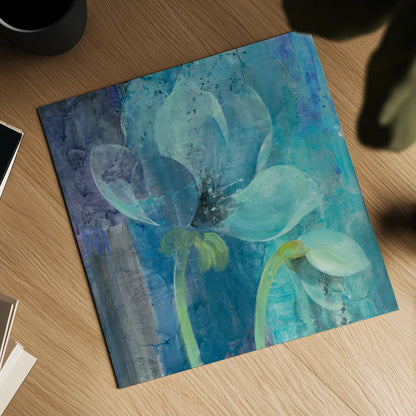 Moonlight Garden by Albena Hristova. Shown as a detailed flat fine art print, highlighting archival giclee quality. Available as an archival giclee rolled canvas, fine art paper, or poster print. SKU 38265a.