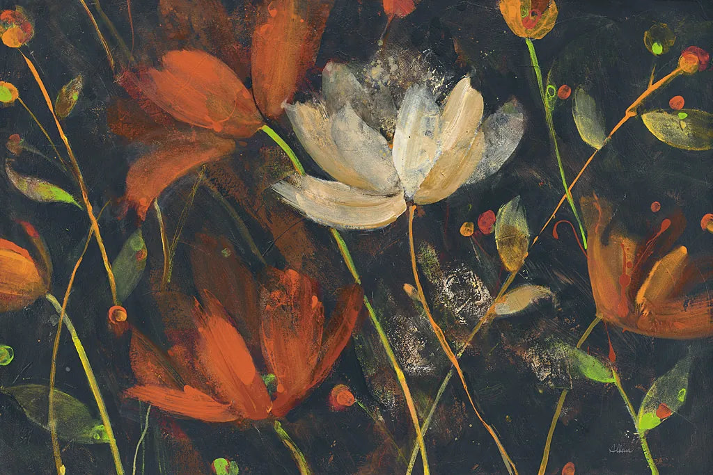 Moonlight Garden I Spice by Albena Hristova. SKU 32139i. Archival Giclee Fine art print for wall decor.