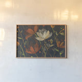Moonlight Garden I Spice by Albena Hristova. shown as a paper print in a natural frame. Available as a archival giclee rolled canvas, fine art paper, or poster print. SKU 32139i.