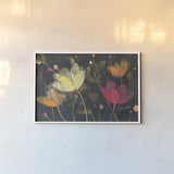 Moonlight Garden II by Albena Hristova. shown as a paper print in a white frame. Available as a archival giclee rolled canvas, fine art paper, or poster print. SKU 30233i.