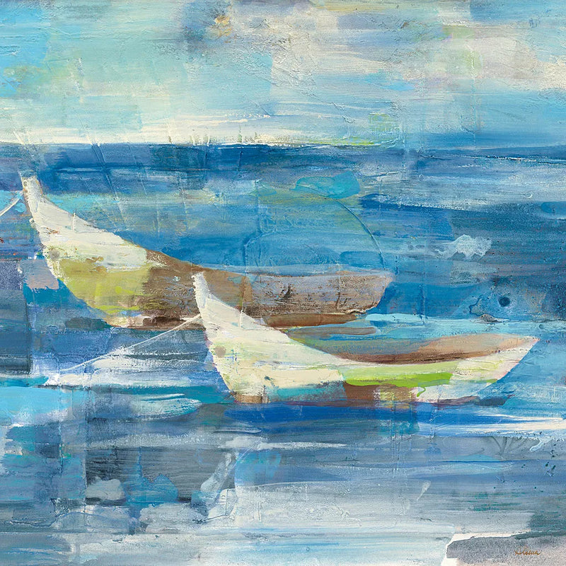 Mooring for the Day v.2 Sq by Albena Hristova. SKU 20869a. Archival Giclee Fine art print for wall decor.