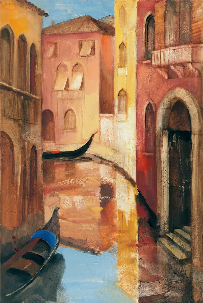 Morning on the Canal II by Albena Hristova. SKU 6321h. Archival Giclee Fine art print for wall decor.