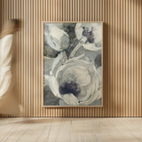 Navy Delight I by Albena Hristova. shown as over sized large wall art. Available as an archival giclee rolled canvas, fine art paper, or poster print. SKU 59142h.