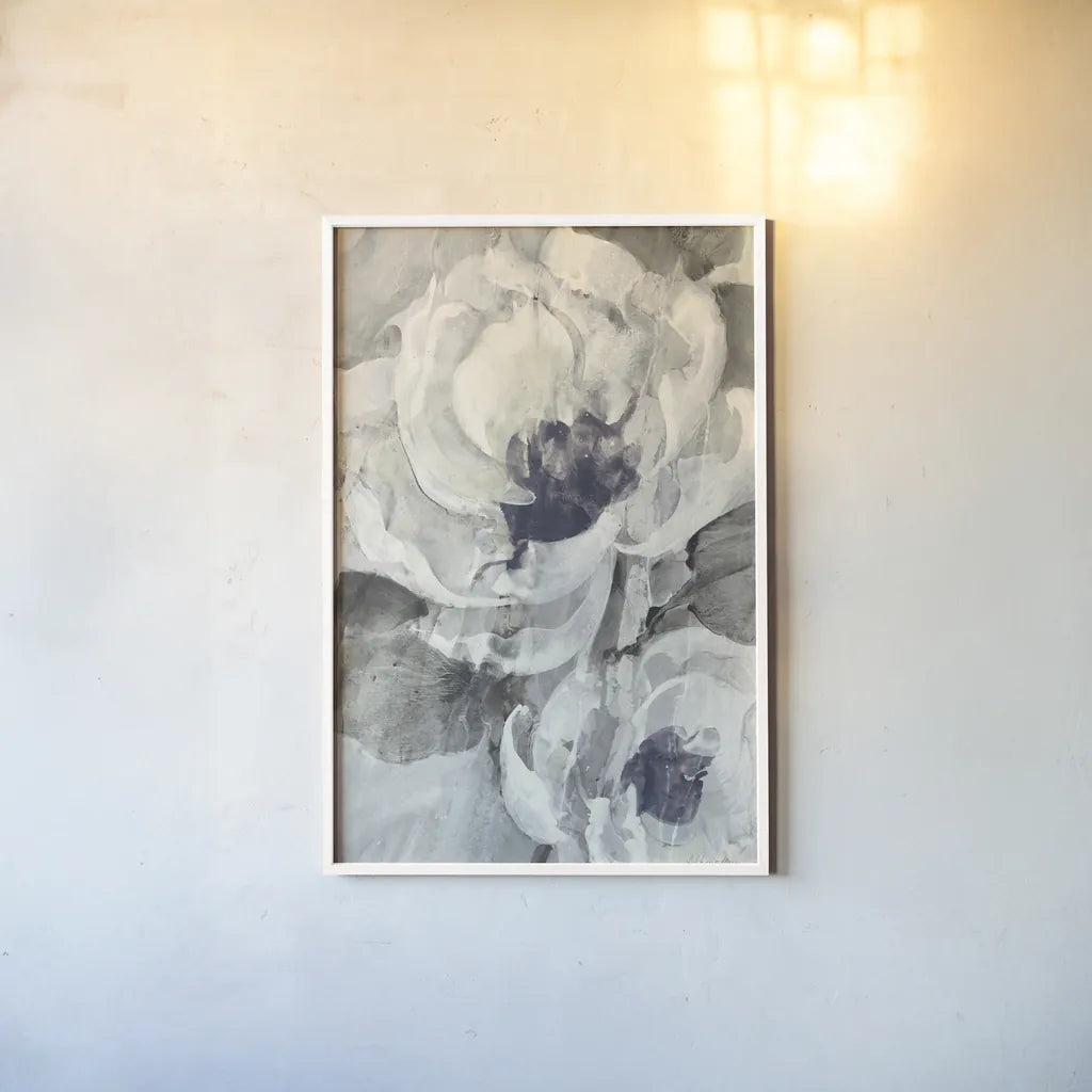 Navy Delight II by Albena Hristova. shown as a paper print in a white frame. Available as a archival giclee rolled canvas, fine art paper, or poster print. SKU 59143h.