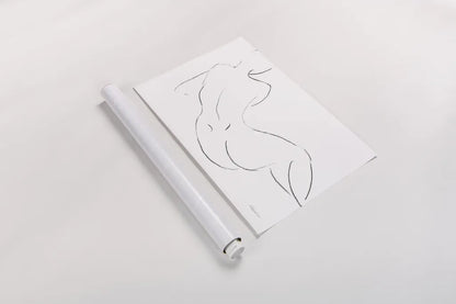 Nude Sketch III v2 by Albena Hristova. shown as a rolled paper print. Available as archival giclee rolled canvas, fine art paper, or poster print. SKU 80617i.