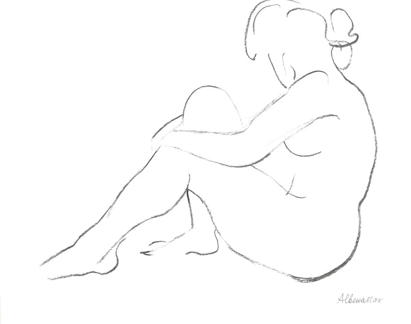Nude Sketch IV by Albena Hristova