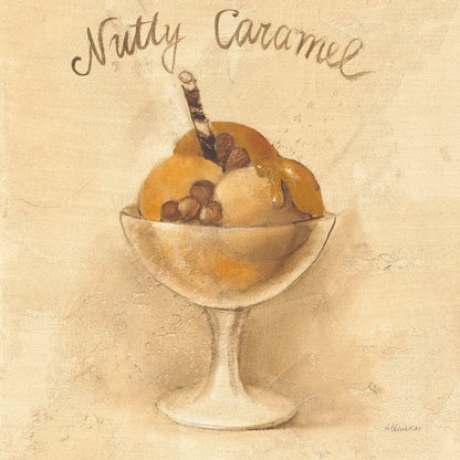 Nutty Caramel Sundae by Albena Hristova. SKU 54500a. Archival Giclee Fine art print for wall decor.