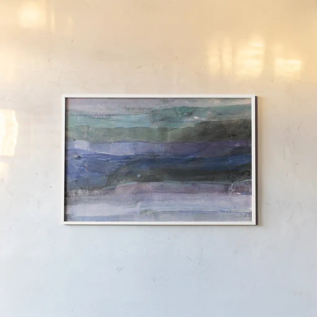 Ocean Dreams by Albena Hristova. shown as a paper print in a white frame. Available as a archival giclee rolled canvas, fine art paper, or poster print. SKU 59661i.