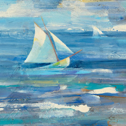 Ocean Sail v.2 Sq by Albena Hristova. SKU 20868a. Archival Giclee Fine art print for wall decor.