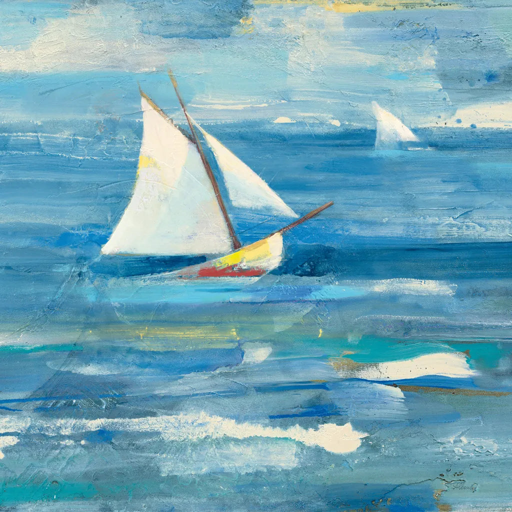 Ocean Sail v2 Light by Albena Hristova. SKU 47773a. Archival Giclee Fine art print for wall decor.