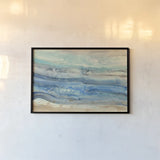 Ocean Waves by Albena Hristova. shown as a paper print in a black flame. Available as a archival giclee rolled canvas, fine art paper, or poster print. SKU 30238i.