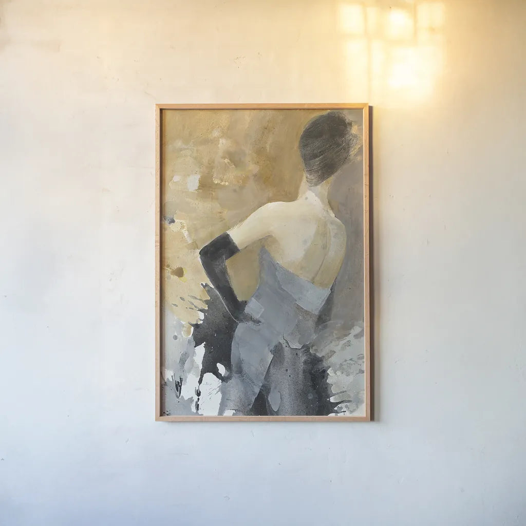 Opening Night II Crop by Albena Hristova. shown as a paper print in a natural frame. Available as a archival giclee rolled canvas, fine art paper, or poster print. SKU 22480h.