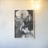 Orchid Splendor I by Albena Hristova. shown as a paper print in a white frame. Available as a archival giclee rolled canvas, fine art paper, or poster print. SKU 64624h.