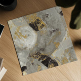 Painted Desert Neutral by Albena Hristova. Shown as a detailed flat fine art print, highlighting archival giclee quality. Available as an archival giclee rolled canvas, fine art paper, or poster print. SKU 18642a.