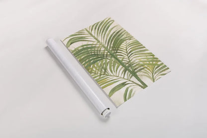 Palms II Bright by Albena Hristova. shown as a rolled paper print. Available as archival giclee rolled canvas, fine art paper, or poster print. SKU 48328h.