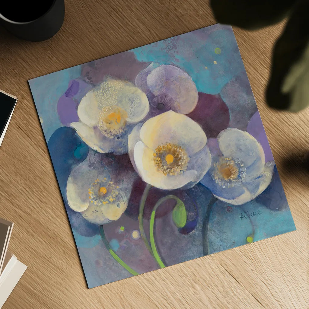 Papaver I by Albena Hristova. Shown as a detailed flat fine art print, highlighting archival giclee quality. Available as an archival giclee rolled canvas, fine art paper, or poster print. SKU 18435a.