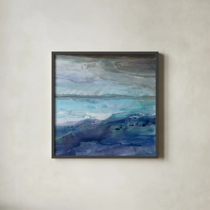 Paradise by Albena Hristova. Shown in a sleek black glass frame for a contemporary gallery look. Available as an archival giclee rolled canvas, fine art paper, or poster print. SKU 57916a.