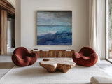 Paradise by Albena Hristova. Shown as extra-large giant wall art in a modern living room. Available as an archival giclee rolled canvas, fine art paper, or poster print. SKU 57916a.
