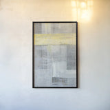 Patchwork Abstract I by Albena Hristova. shown as a paper print in a black flame. Available as a archival giclee rolled canvas, fine art paper, or poster print. SKU 46615h.