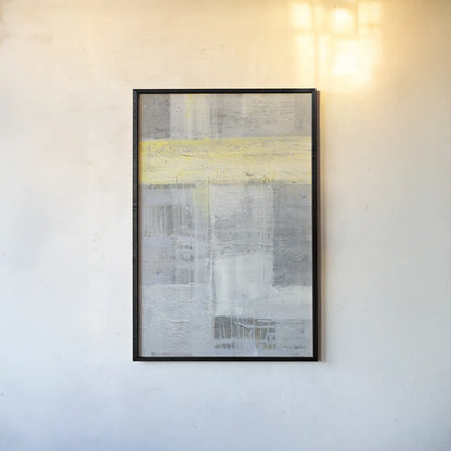 Patchwork Abstract I by Albena Hristova. shown as a paper print in a black flame. Available as a archival giclee rolled canvas, fine art paper, or poster print. SKU 46615h.