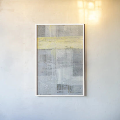 Patchwork Abstract I by Albena Hristova. shown as a paper print in a white frame. Available as a archival giclee rolled canvas, fine art paper, or poster print. SKU 46615h.