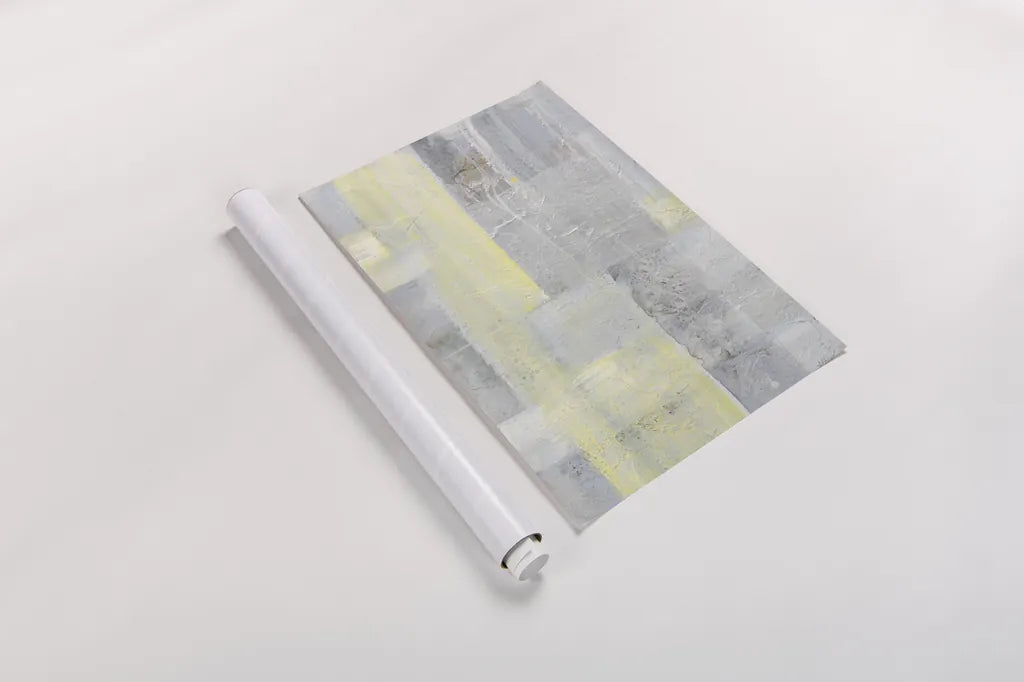 Patchwork Abstract II by Albena Hristova. shown as a rolled paper print. Available as archival giclee rolled canvas, fine art paper, or poster print. SKU 46616h.