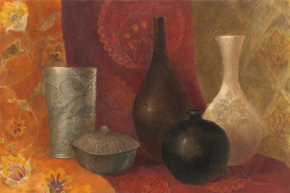 Patterned Vessels by Albena Hristova. SKU 1092i. Archival Giclee Fine art print for wall decor.