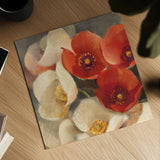 Poppies Bloom III by Albena Hristova. Shown as a detailed flat fine art print, highlighting archival giclee quality. Available as an archival giclee rolled canvas, fine art paper, or poster print. SKU 8858a.