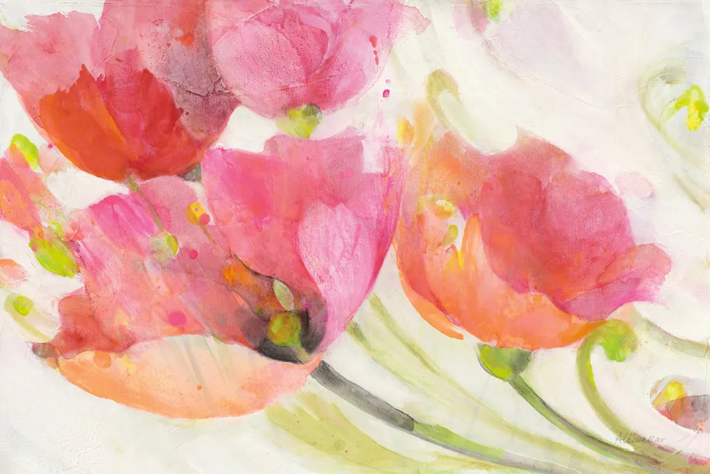 Poppies in the Breeze by Albena Hristova. SKU 58783i. Archival Giclee Fine art print for wall decor.