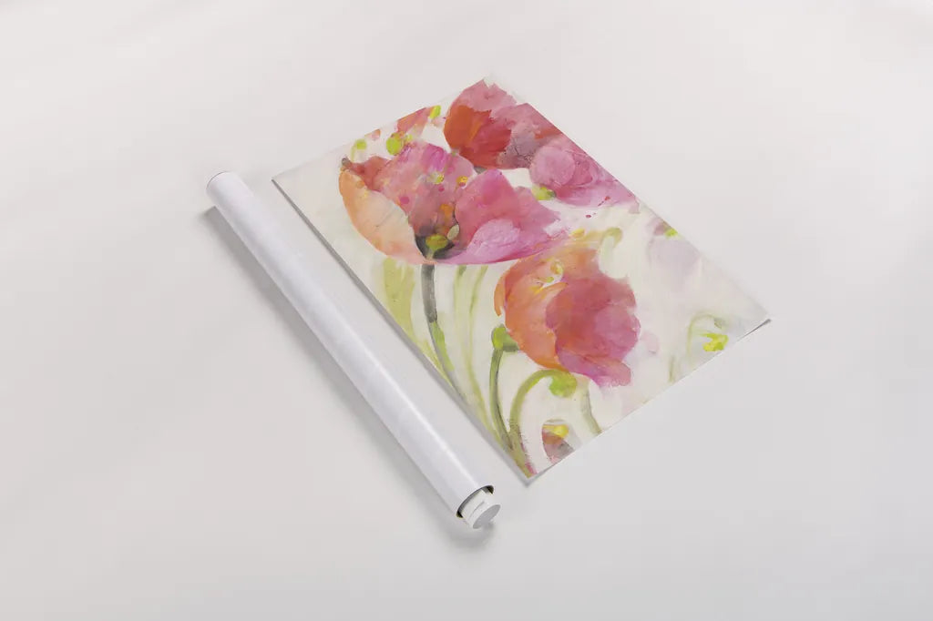 Poppies in the Breeze by Albena Hristova. shown as a rolled paper print. Available as archival giclee rolled canvas, fine art paper, or poster print. SKU 58783i.