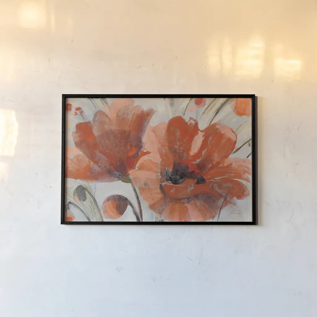 Popping by Albena Hristova. shown as a paper print in a black flame. Available as a archival giclee rolled canvas, fine art paper, or poster print. SKU 34625i.