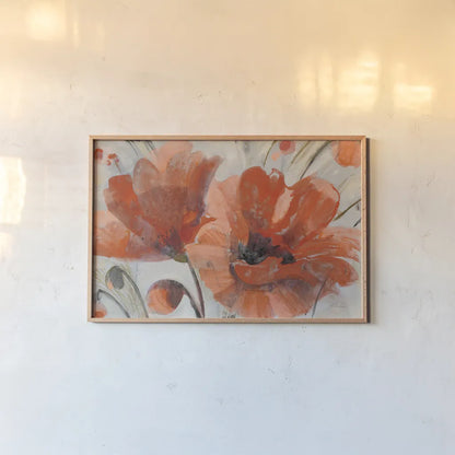 Popping by Albena Hristova. shown as a paper print in a natural frame. Available as a archival giclee rolled canvas, fine art paper, or poster print. SKU 34625i.