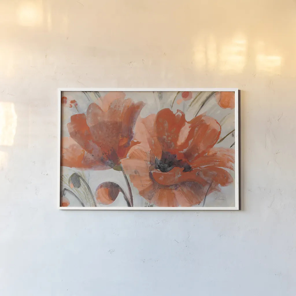 Popping by Albena Hristova. shown as a paper print in a white frame. Available as a archival giclee rolled canvas, fine art paper, or poster print. SKU 34625i.