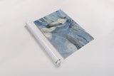 Poseidon Indigo Crop by Albena Hristova. shown as a rolled paper print. Available as archival giclee rolled canvas, fine art paper, or poster print. SKU 23850i.