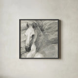 Poseidon Neutral Crop by Albena Hristova. Shown in a sleek black glass frame for a contemporary gallery look. Available as an archival giclee rolled canvas, fine art paper, or poster print. SKU 35840a.