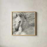 Poseidon Neutral Crop by Albena Hristova. Shown in a natural wood glass frame for a timeless modern aesthetic. Available as an archival giclee rolled canvas, fine art paper, or poster print. SKU 35840a.
