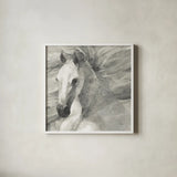 Poseidon Neutral Crop by Albena Hristova. Shown in a crisp white glass frame for a clean and minimalist style. Available as an archival giclee rolled canvas, fine art paper, or poster print. SKU 35840a.