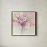 Pretty in Spring by Albena Hristova. Shown in a sleek black glass frame for a contemporary gallery look. Available as an archival giclee rolled canvas, fine art paper, or poster print. SKU 46427a.