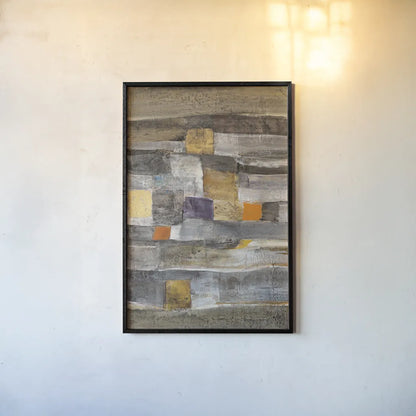 Pueblo II by Albena Hristova. shown as a paper print in a black flame. Available as a archival giclee rolled canvas, fine art paper, or poster print. SKU 63947h.
