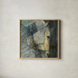 Quiet by Albena Hristova. Shown in a natural wood glass frame for a timeless modern aesthetic. Available as an archival giclee rolled canvas, fine art paper, or poster print. SKU 44170a.