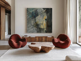 Quiet by Albena Hristova. Shown as extra-large giant wall art in a modern living room. Available as an archival giclee rolled canvas, fine art paper, or poster print. SKU 44170a.