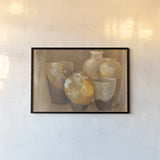 Raku by Albena Hristova. shown as a paper print in a black flame. Available as a archival giclee rolled canvas, fine art paper, or poster print. SKU 44113i.