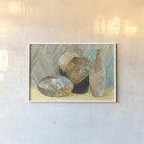 Raku Study III Crop by Albena Hristova. shown as a paper print in a white frame. Available as a archival giclee rolled canvas, fine art paper, or poster print. SKU 10509i.