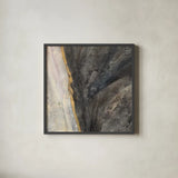 Ravine by Albena Hristova. Shown in a sleek black glass frame for a contemporary gallery look. Available as an archival giclee rolled canvas, fine art paper, or poster print. SKU 63825a.