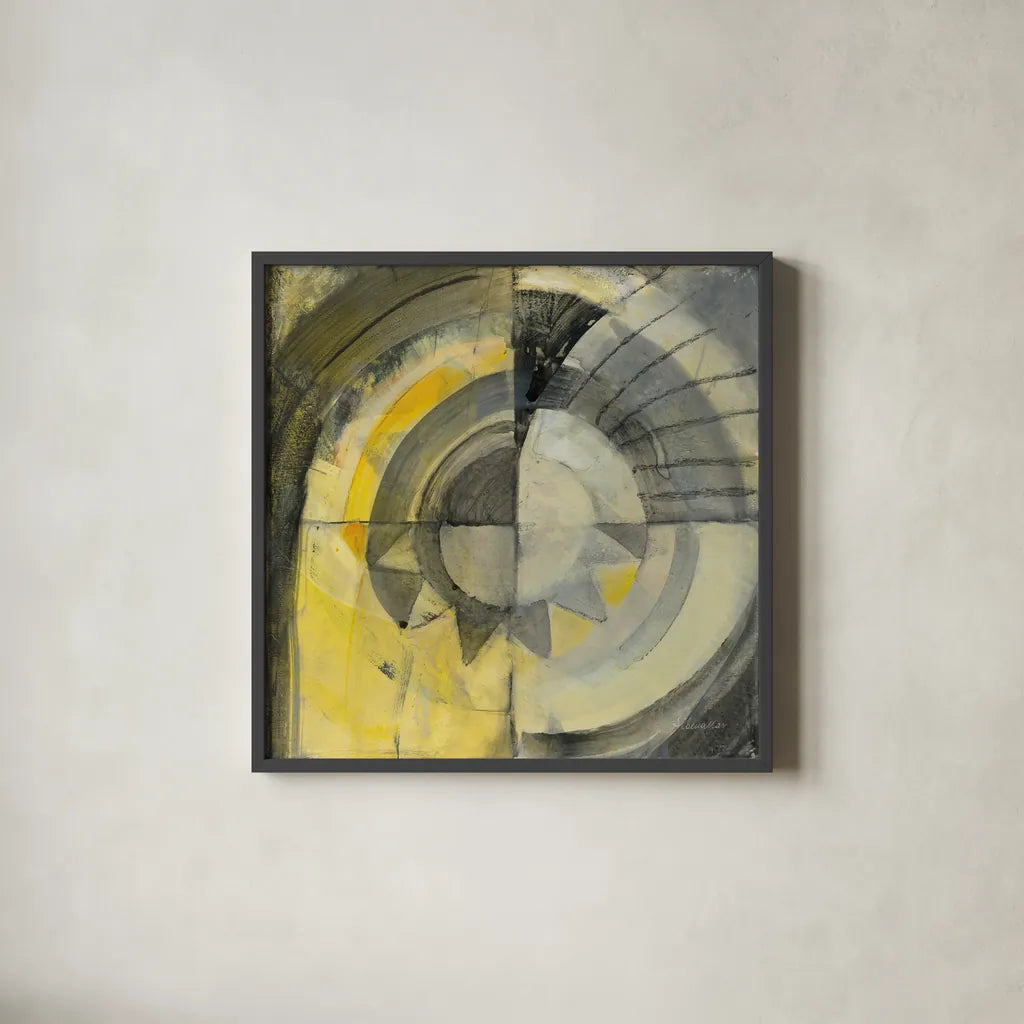 Reflected II by Albena Hristova. Shown in a sleek black glass frame for a contemporary gallery look. Available as an archival giclee rolled canvas, fine art paper, or poster print. SKU 71833a.