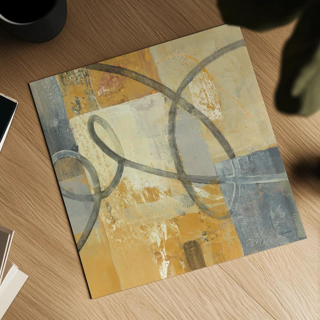 Ribbon Dance II Autumn by Albena Hristova. Shown as a detailed flat fine art print, highlighting archival giclee quality. Available as an archival giclee rolled canvas, fine art paper, or poster print. SKU 78334a.