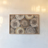 Rings of Life I by Albena Hristova. shown as a paper print in a natural frame. Available as a archival giclee rolled canvas, fine art paper, or poster print. SKU 48465i.