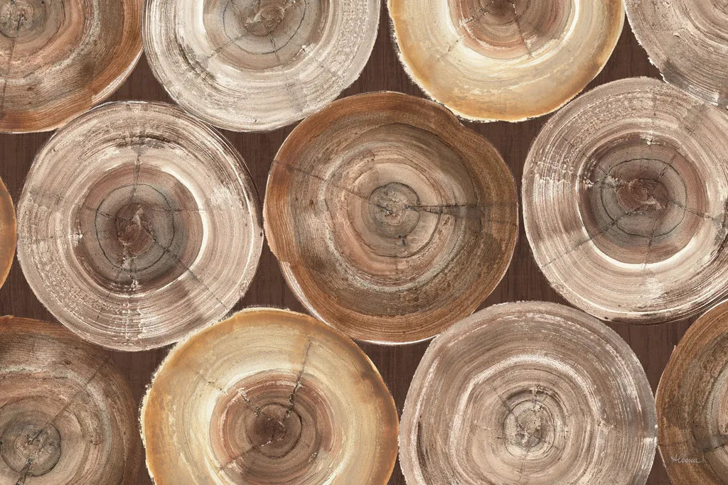 Rings of Life I Brown by Albena Hristova. SKU 48467i. Archival Giclee Fine art print for wall decor.
