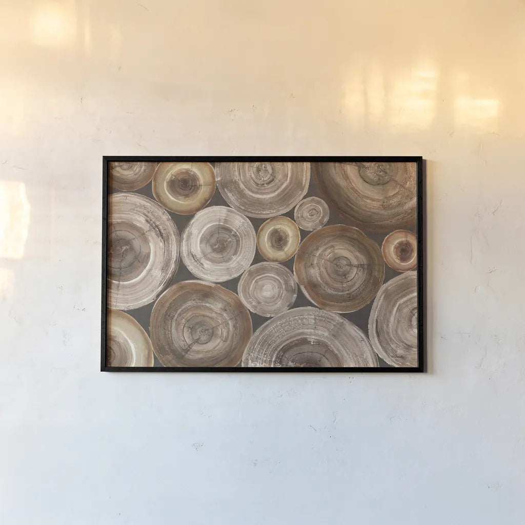 Rings of Life II by Albena Hristova. shown as a paper print in a black flame. Available as a archival giclee rolled canvas, fine art paper, or poster print. SKU 48466i.